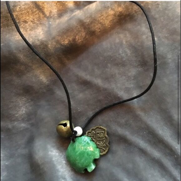 Charm Bracelet w Green Turtle, Bell and ... - Picture 5 of 10